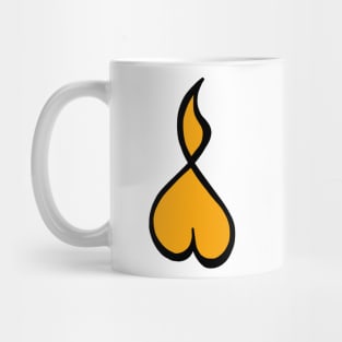 Modernized Eygptian symbol for fire Mug